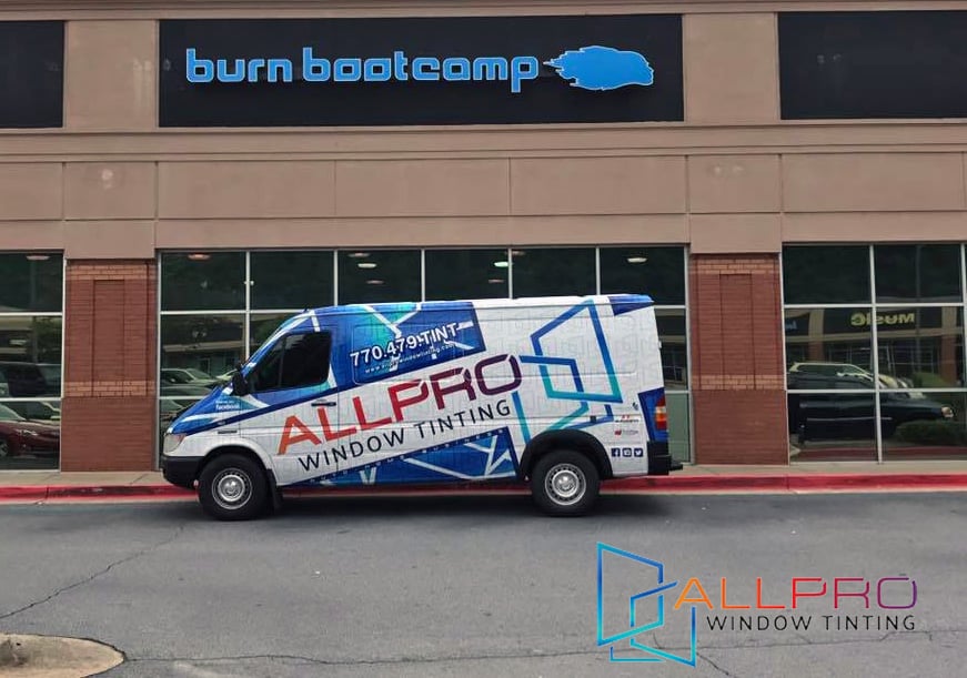 Commercial Window Tint at Burn Boot Camp | All Pro Window Tinting