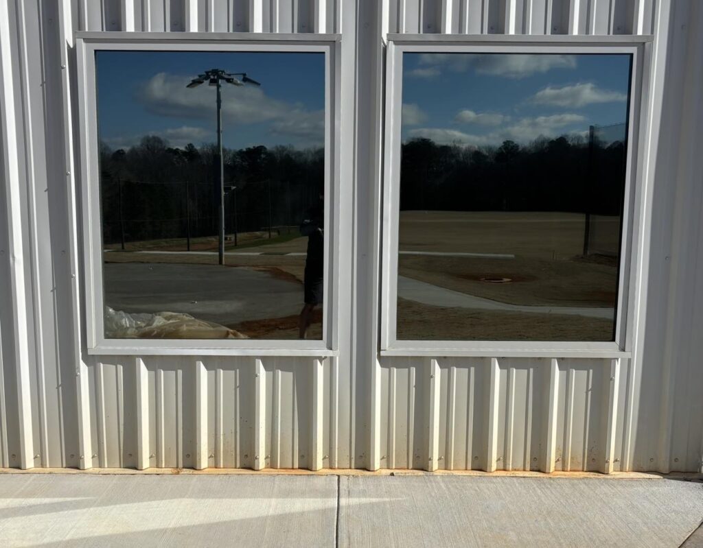 Window tinted building